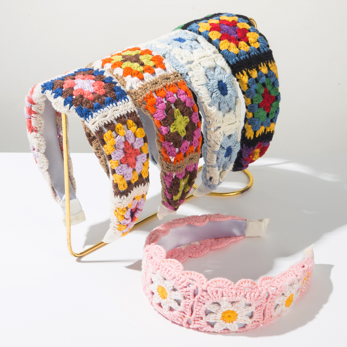 Headband Summer Knit - Fascia per Capelli Boho Lavorata a