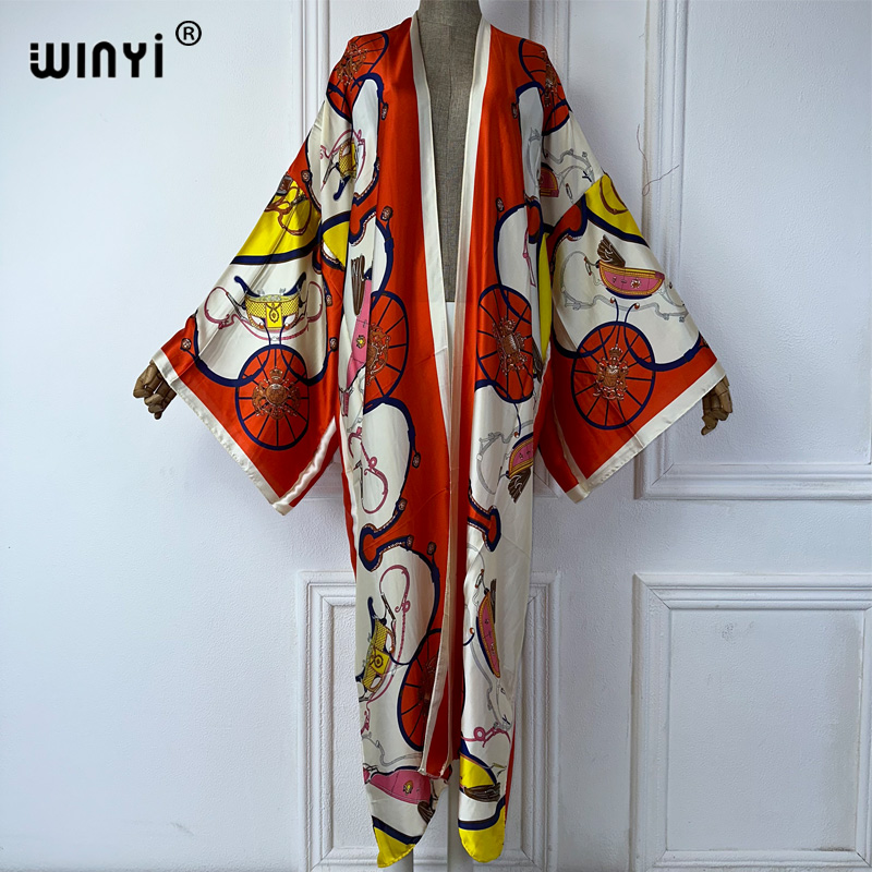 WINYI Kimono Estivo con Stampa - Cover Up Kaftan recensione e prezzo